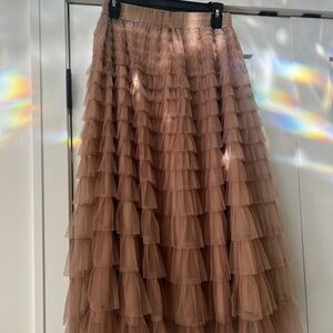 Tulle skirt with stretchy waist